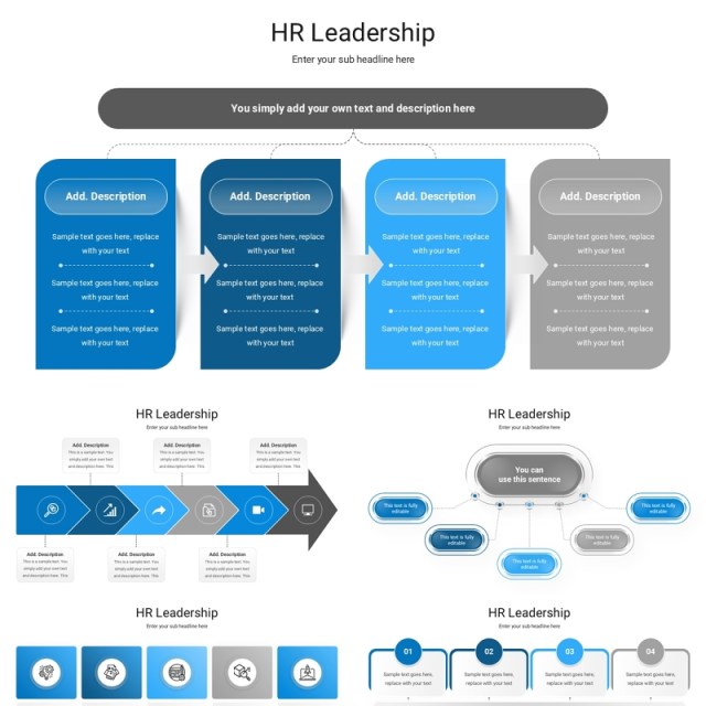 人力资源领导力信息图结构图PPT模板PPT模板HR Leadership