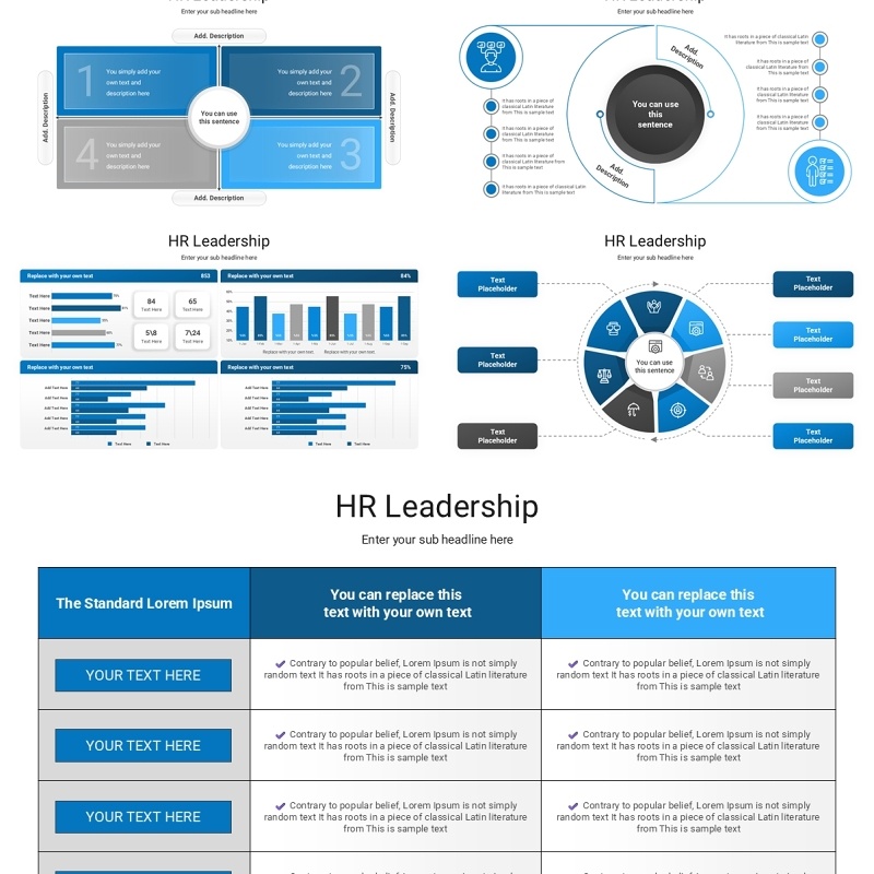 人力资源领导力信息图结构图PPT模板PPT模板HR Leadership