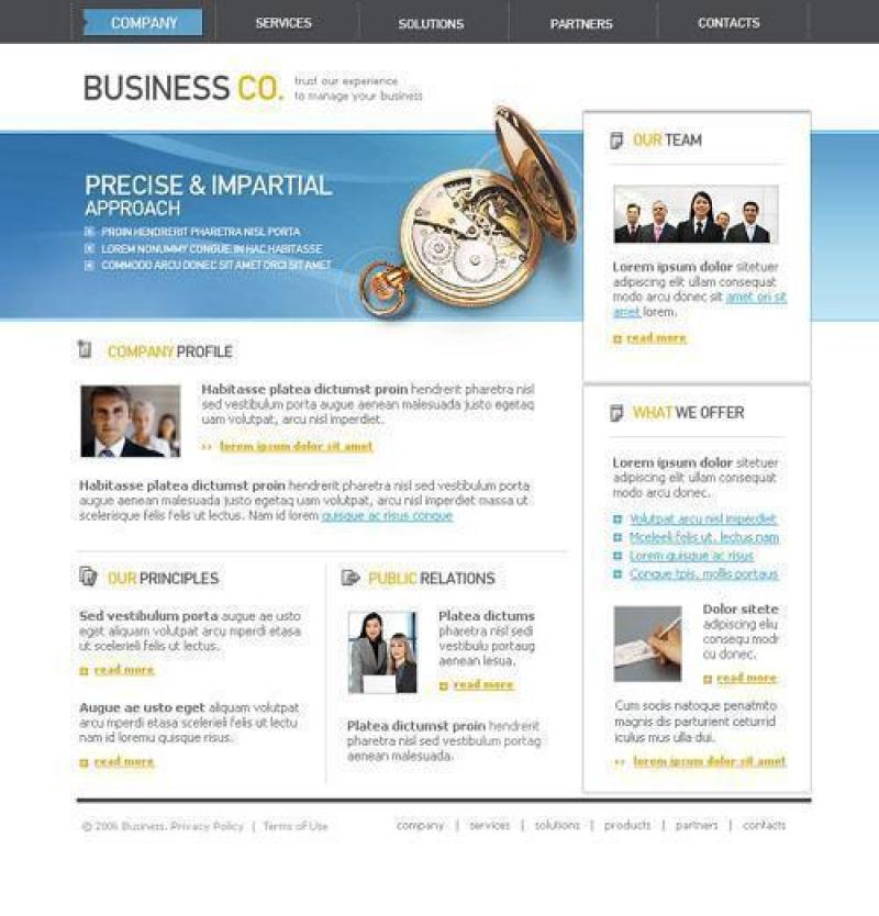 企业网站模板PSD分层(495)
