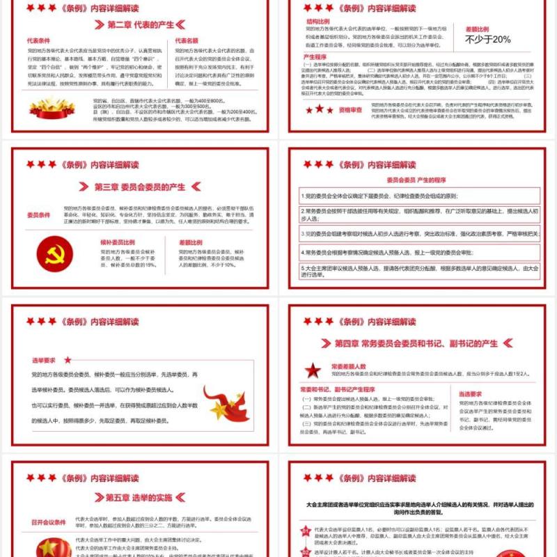 简约党政风地方组织选举工作条例通用PPT模板