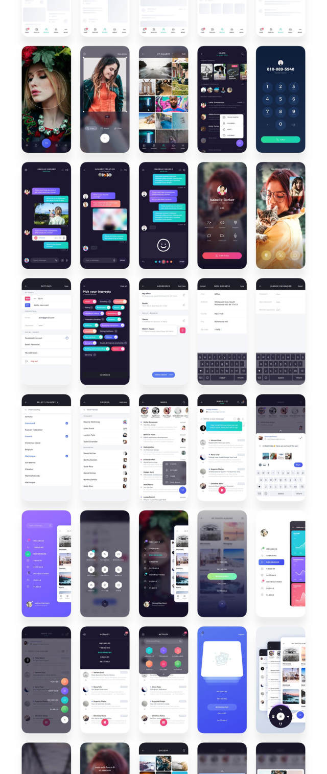 适用于Sketch,Adobe XD和Figma。,Atro Mobile UI Kit的100多个移动屏幕UI工具包 适用于Sketch,Adobe XD和Figma。,Atro Mobile UI Kit的100多个移动屏幕UI工具包