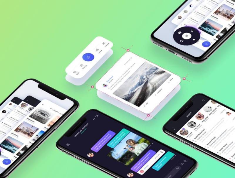适用于Sketch，Adobe XD和Figma。，Atro Mobile UI Kit的100多个移动屏幕UI工具包