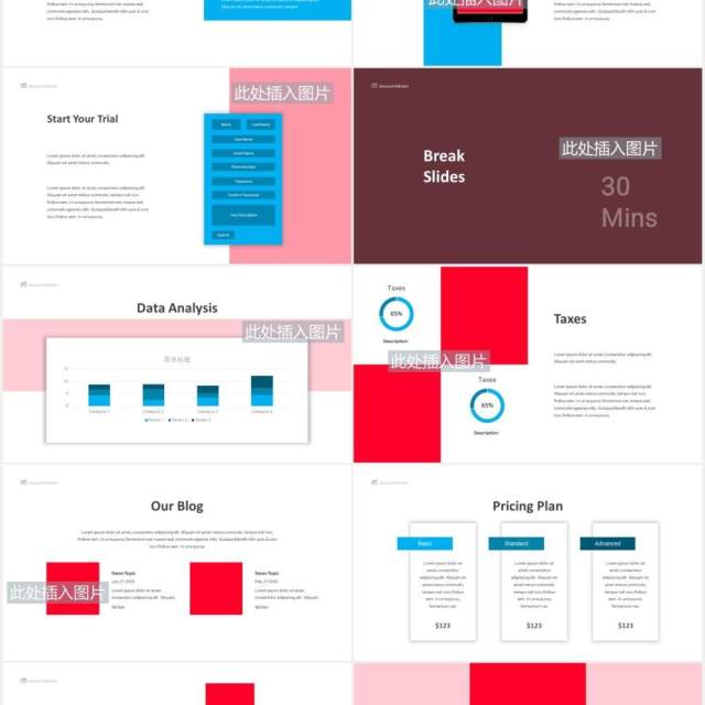 会计财务工作汇报PPT图片排版素材Accountancy Powerpoint Template