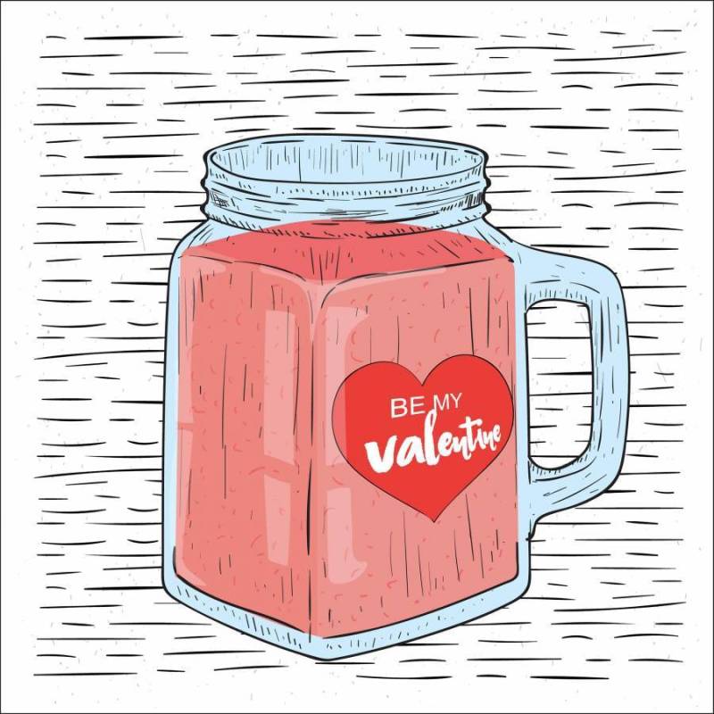 手绘矢量饮料插画