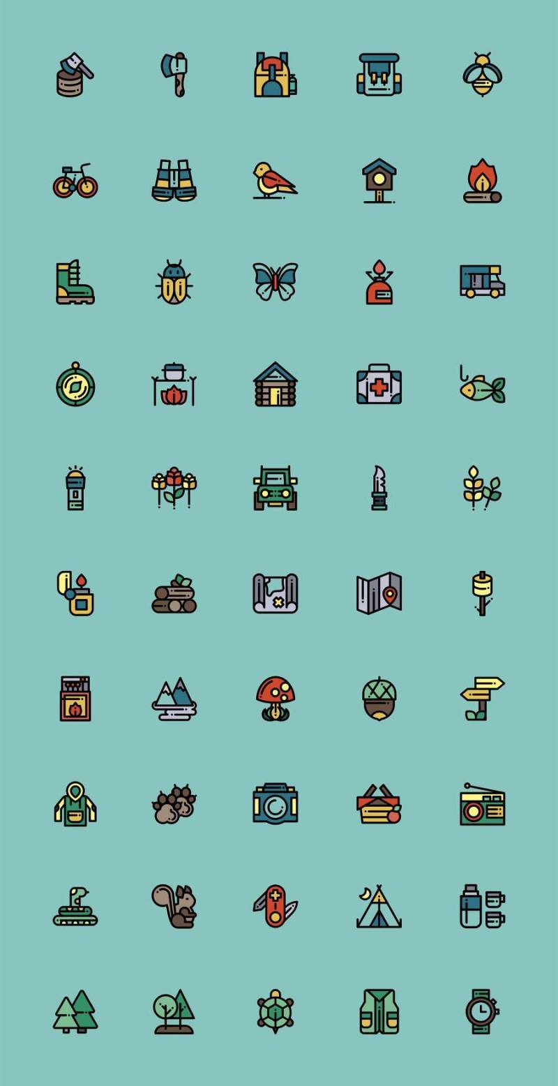 50 枚乡村元素图标