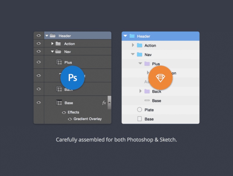 高品质的移动UI套件，迅雷UI套件
