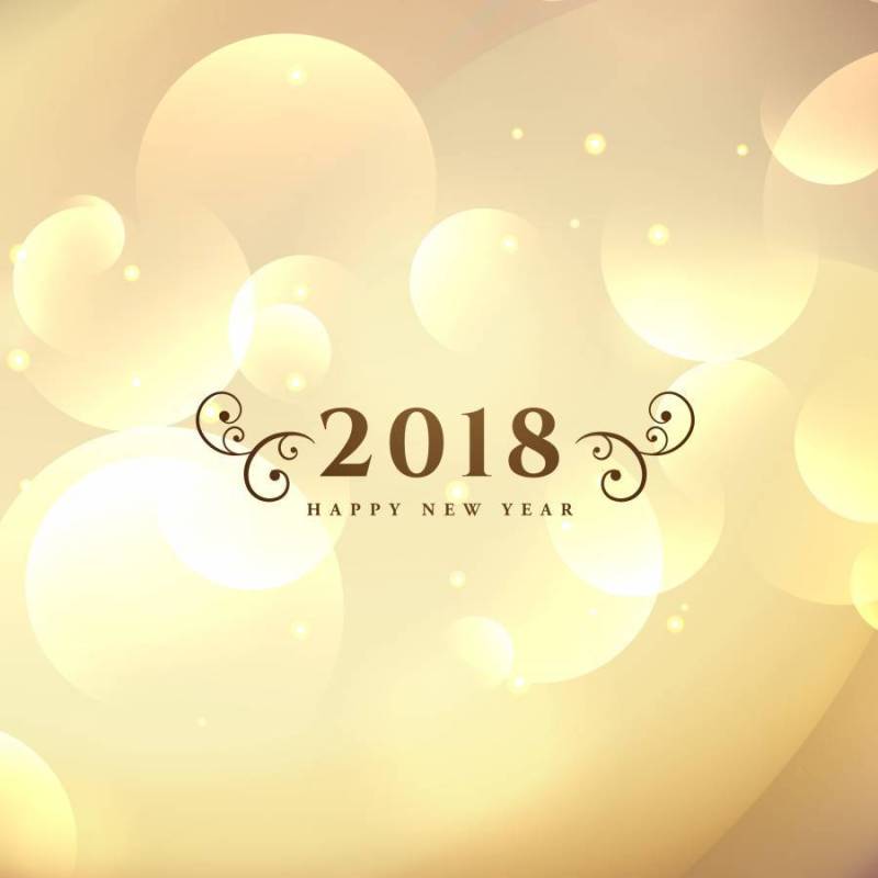 新年快乐2018年简单的背景