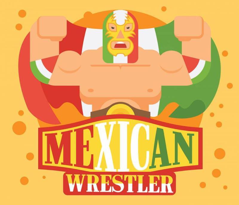 墨西哥摔跤手插图