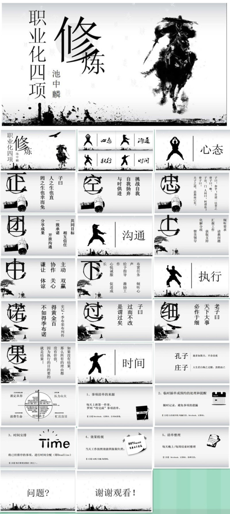 职业化的四项PPT课件