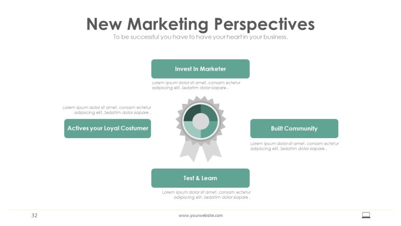 浅墨绿信息可视化PPT图表32