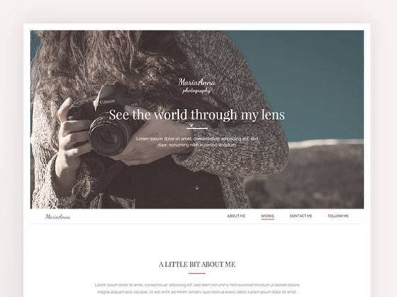 单页摄影模版 单页摄影模版