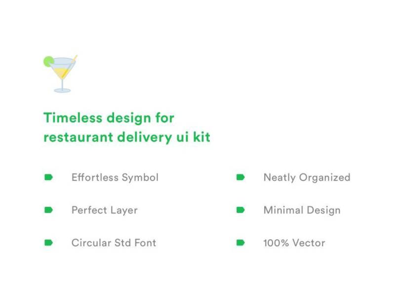 用于餐厅食品配送订单的多功能iPhone X Sketch UI套件，Panci UI套件
