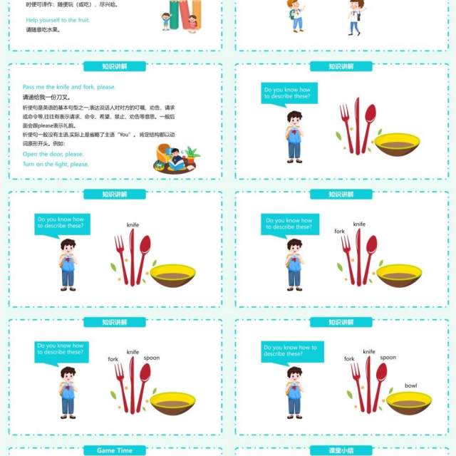 部编版四年级英语上册Dinner‘s ready第二课时PPT模板 部编版四年级英语上册Dinner‘s ready第二课时PPT模板