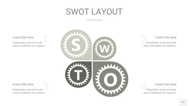 灰色SWOT图表PPT11 灰色SWOT图表PPT11