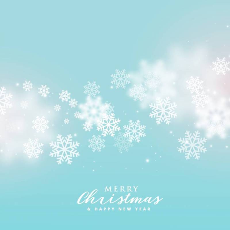 圣诞节冬天季节的美好的软的雪花背景