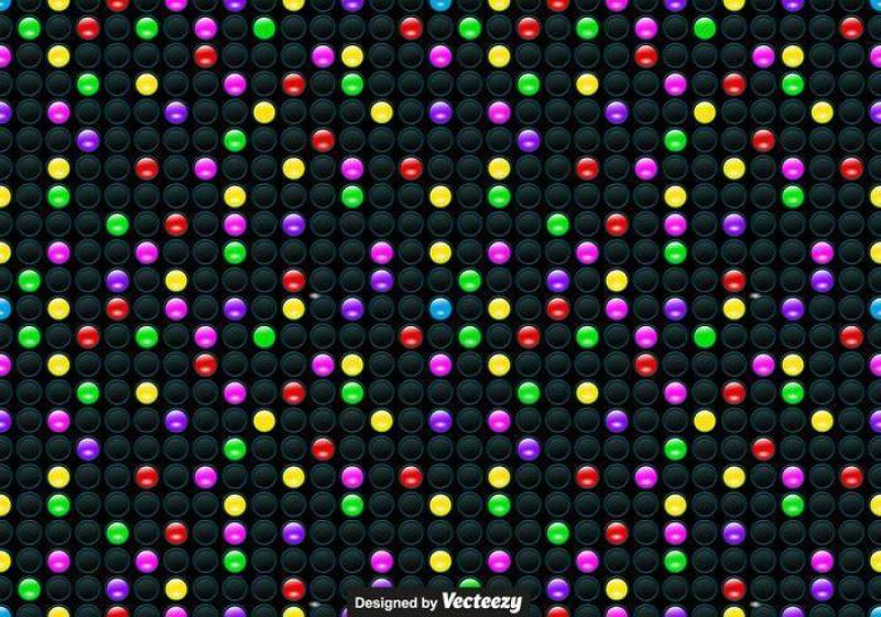 矢量明亮的LED灯模式