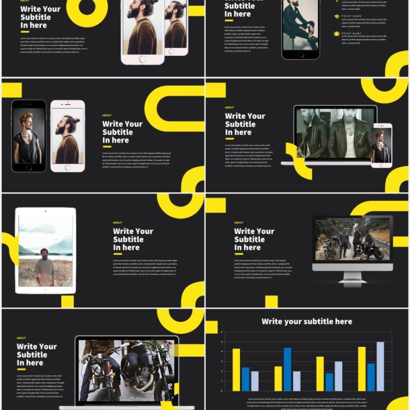 现代商务工作ppt模板Boeotian - Modern Powerpoint