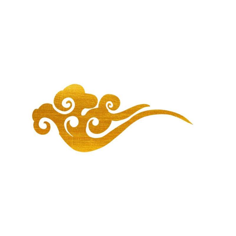 古典古风祥云云纹图案边框花边元素PNG免抠元素设计素材145