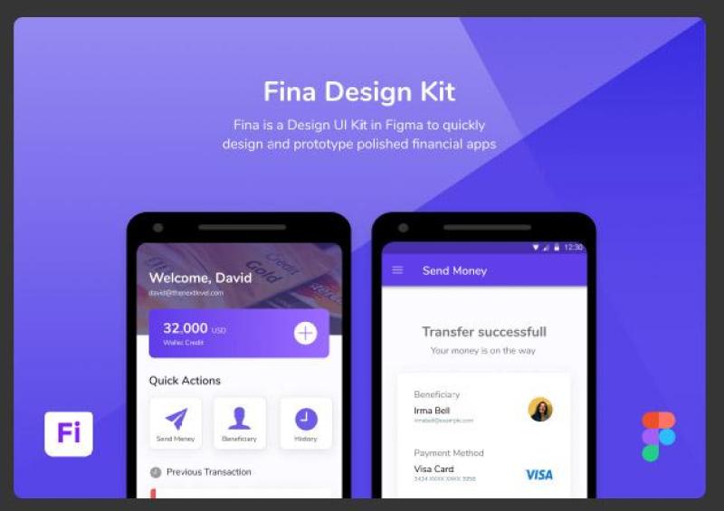 金融用户界面工具包Fina Finance UI Kit