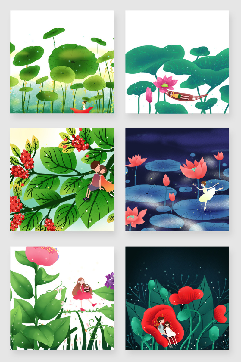 小清新唯美自然风景素材