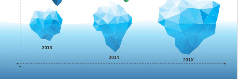 原创冰山图图表系列-版权可商用