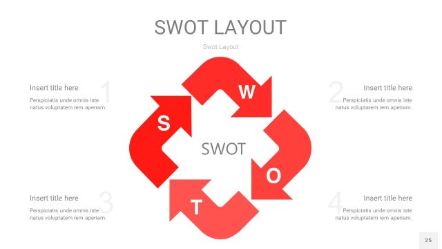 红色SWOT图表PPT25 红色SWOT图表PPT25