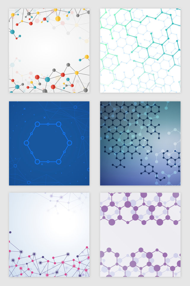 科技线条分子纹理矢量素材