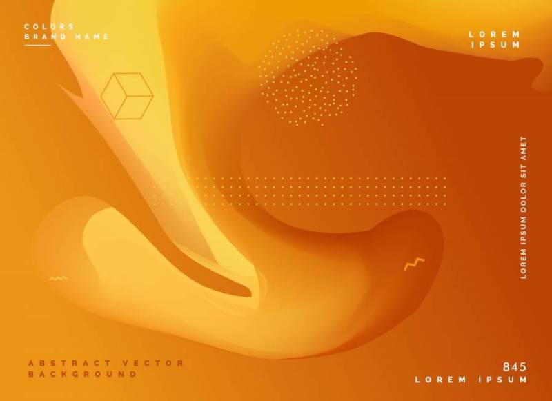 美丽的金色抽象流体背景