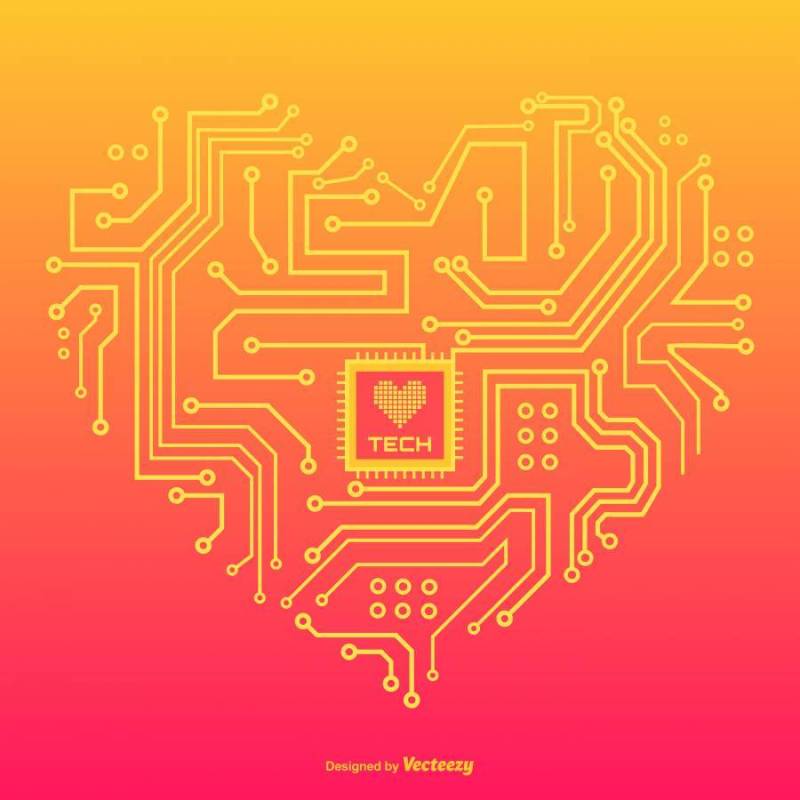 爱上技术矢量概念设计