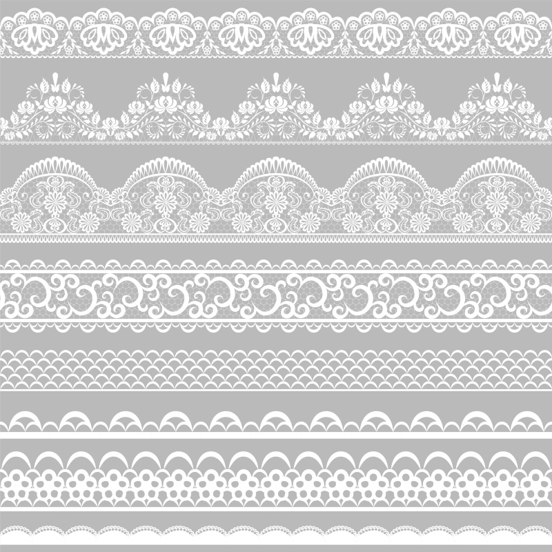 花边装饰和花卉图案16