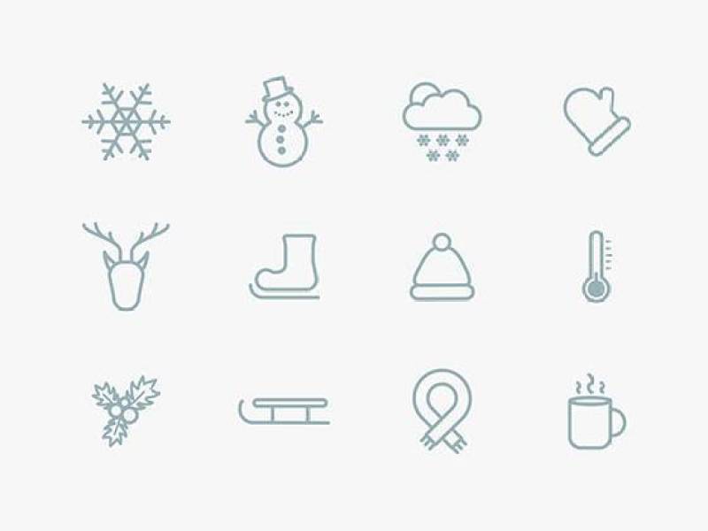 冬天图标集