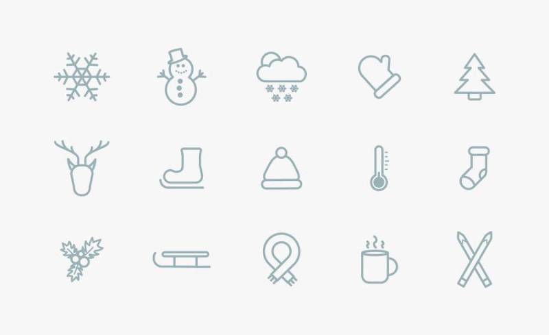 冬天图标集