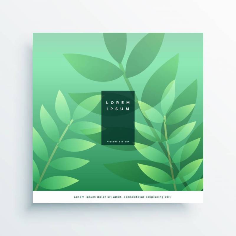 绿色自然封面页面设计背景