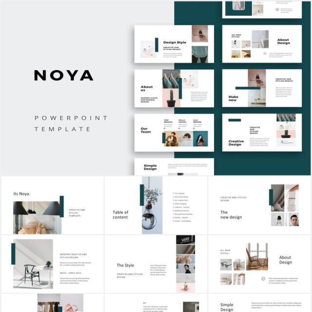 简约图文展示通用PPT模板NOYA - Powerpoint Template