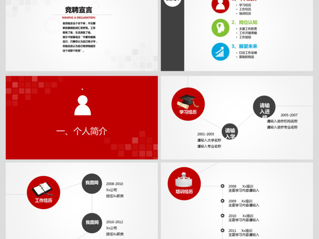 竞聘述职个人简历工作报告动态PPT模板 竞聘述职个人简历工作报告动态PPT模板