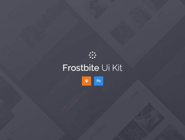 为设计师提供时尚的UI工具包，Frostbite UI Kit