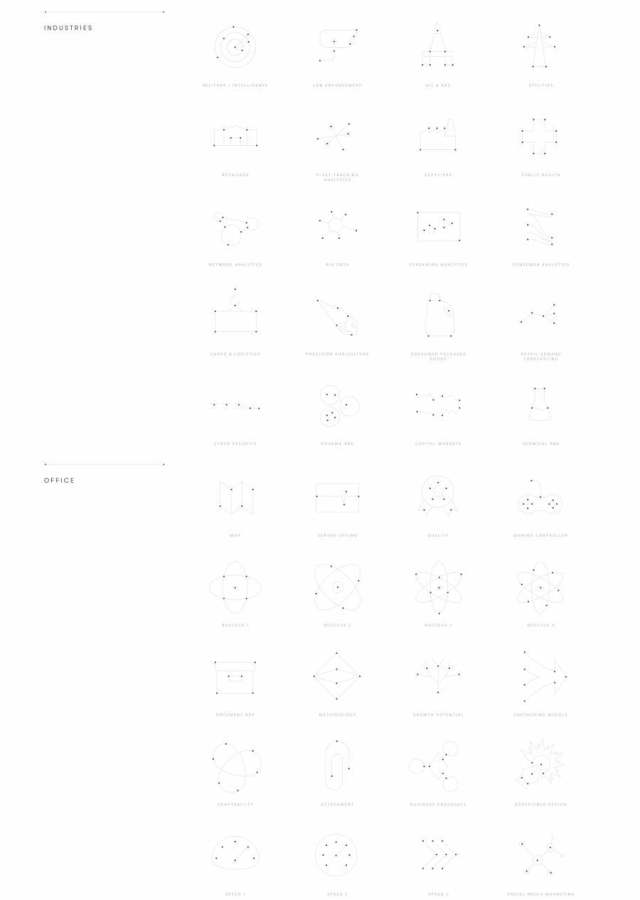 180图标插图演示精准，技术和专业，Nucleus图标集