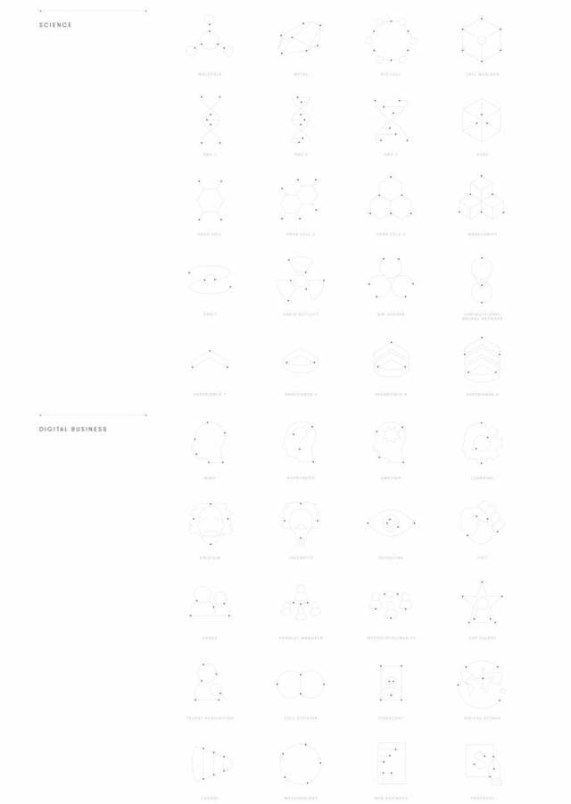 180图标插图演示精准，技术和专业，Nucleus图标集