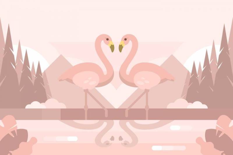 爱的插图中的生物