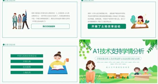 A1技术支持学情分析学情对象分析工具应用过程动态PPT模板 A1技术支持学情分析学情对象分析工具应用过程动态PPT模板