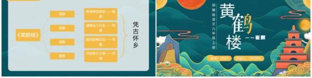 部编版八年级语文上册黄鹤楼课件PPT模板 部编版八年级语文上册黄鹤楼课件PPT模板