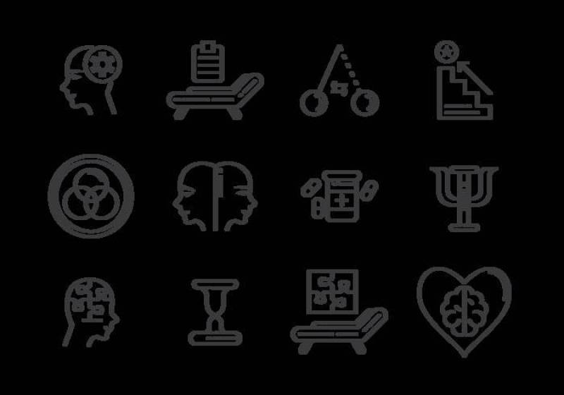 心理学家图标矢量