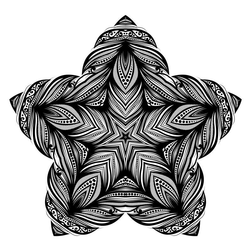 圆形和星形装饰图案17