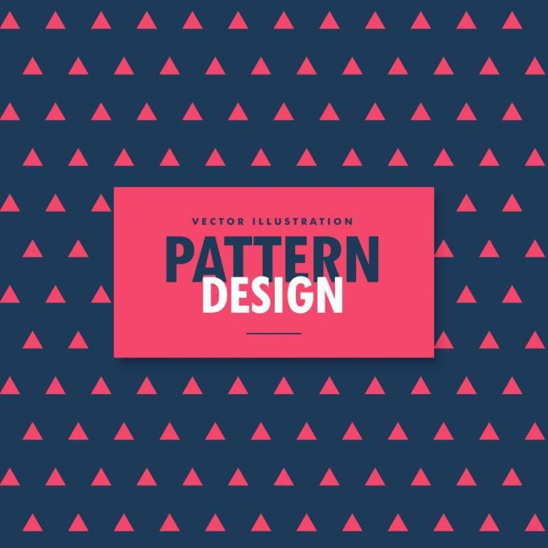 红色和蓝色的三角形图案矢量背景