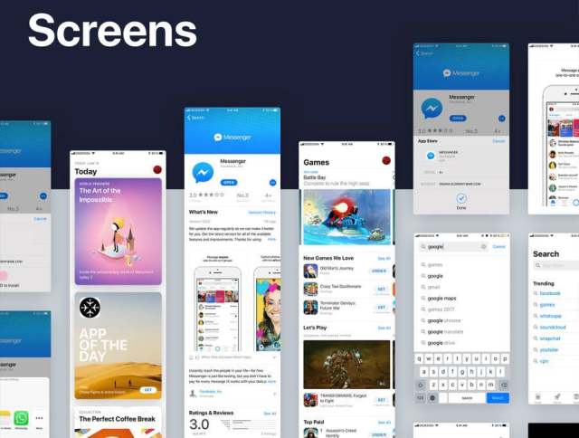 最新iOS11 UI工具包设计规范源文件资源打包下载(含170个屏幕界面的ai源文件和部分sketch源文件) 最新iOS11 UI工具包设计规范源文件资源打包下载(含170个屏幕界面的ai源文件和部分sketch源文件)