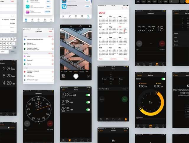 最新iOS11 UI工具包设计规范源文件资源打包下载(含170个屏幕界面的ai源文件和部分sketch源文件) 最新iOS11 UI工具包设计规范源文件资源打包下载(含170个屏幕界面的ai源文件和部分sketch源文件)