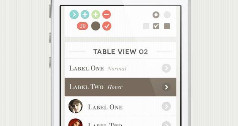 Caprice iPhone App UI Kit Psd