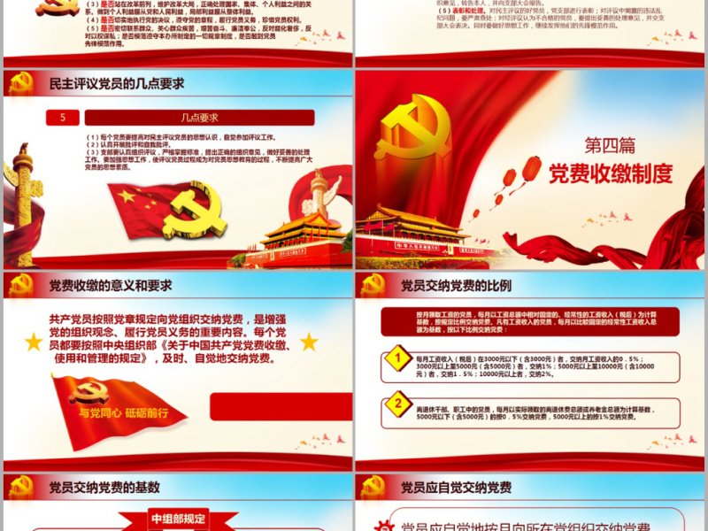 原创基层党建工作制度建设党课学习培训PPT