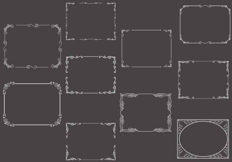  无声电影帧矢量