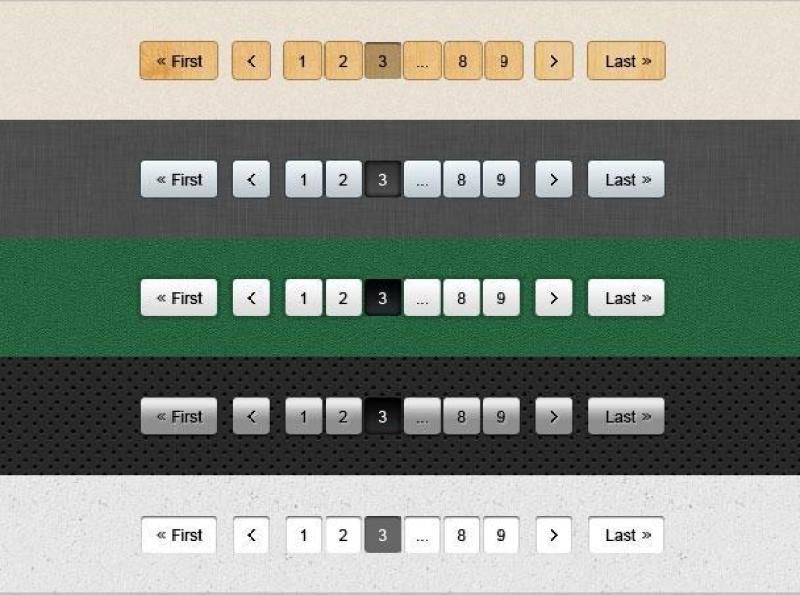 精致页码器—psd分层素材